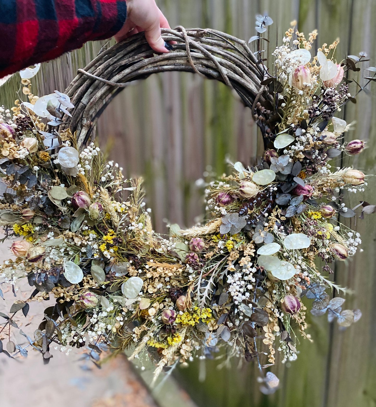 Preserved Flower Wreath (grapevine)