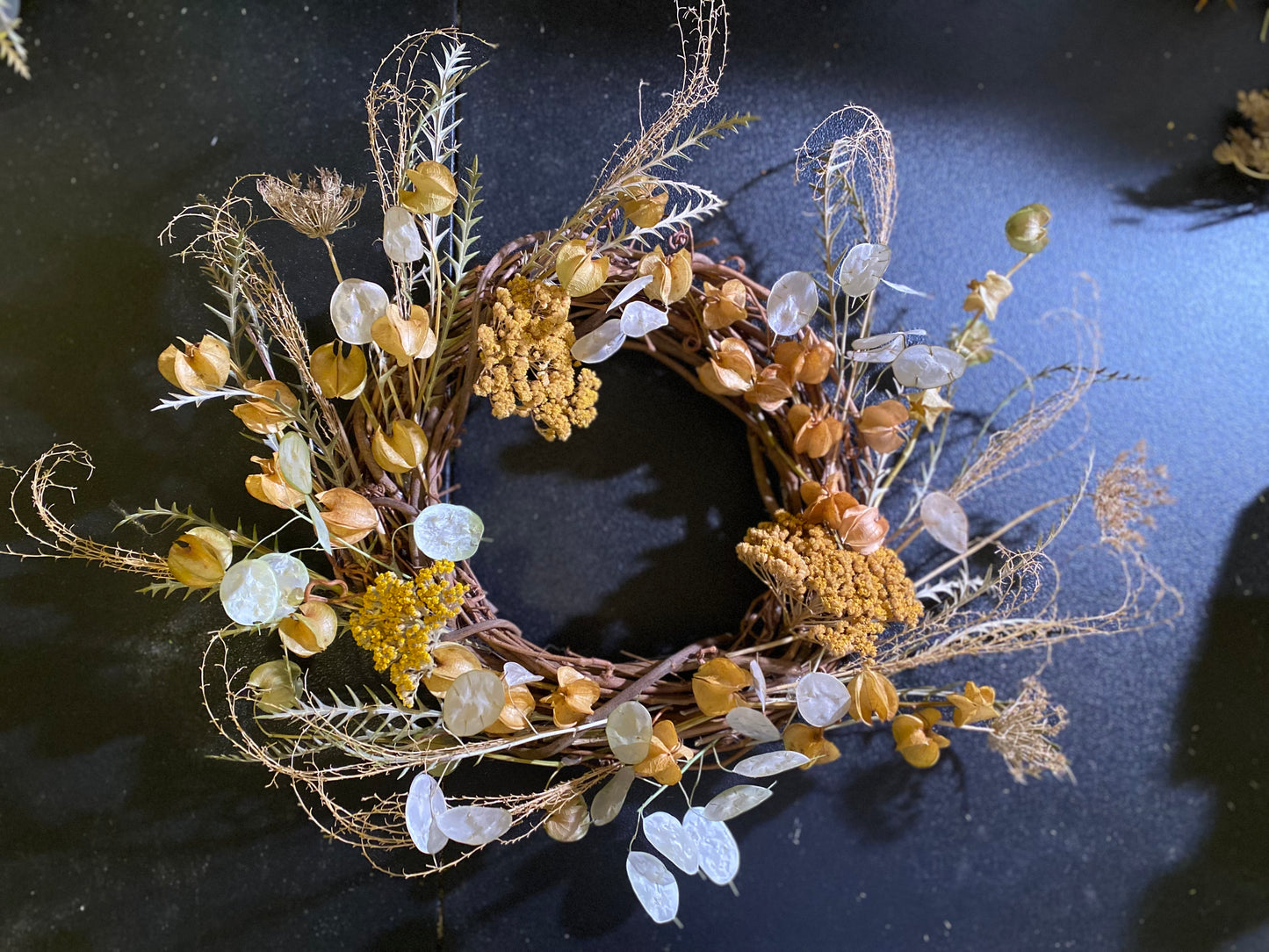 Preserved Flower Wreath (grapevine)